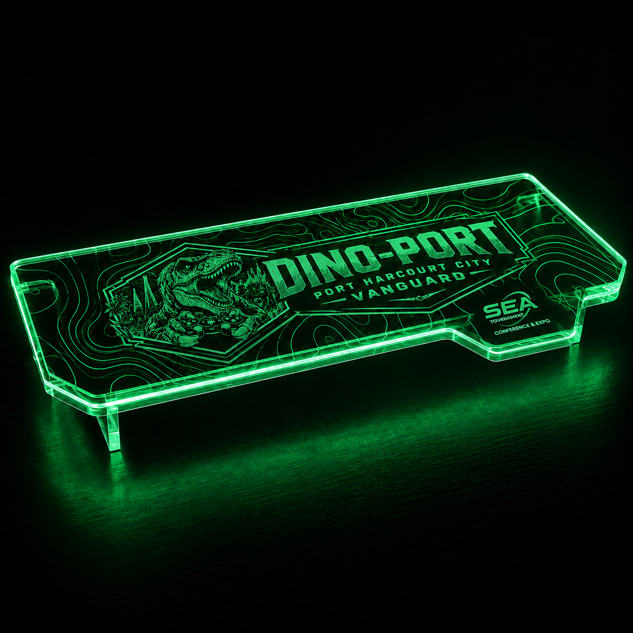 Custom Acrylic LED Desk Stand