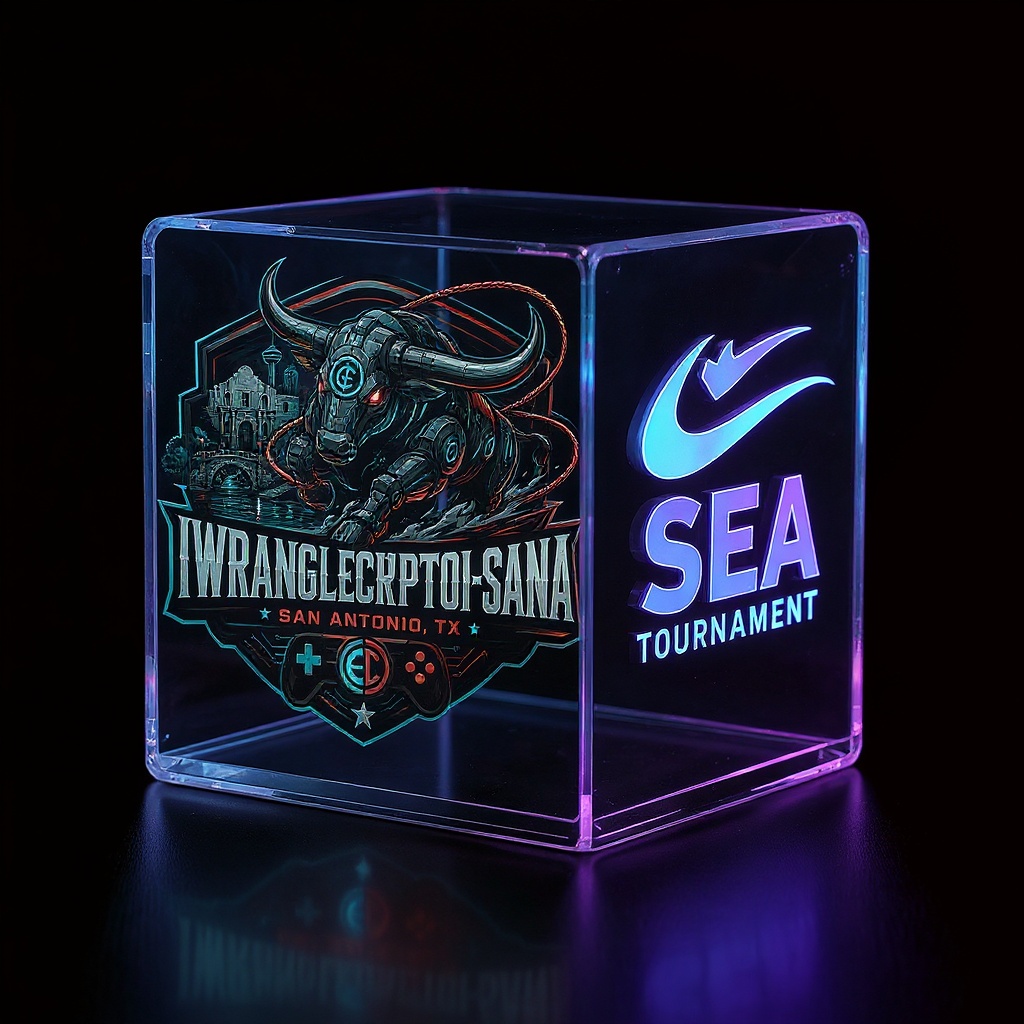 Custom Acrylic LED Desk Stand