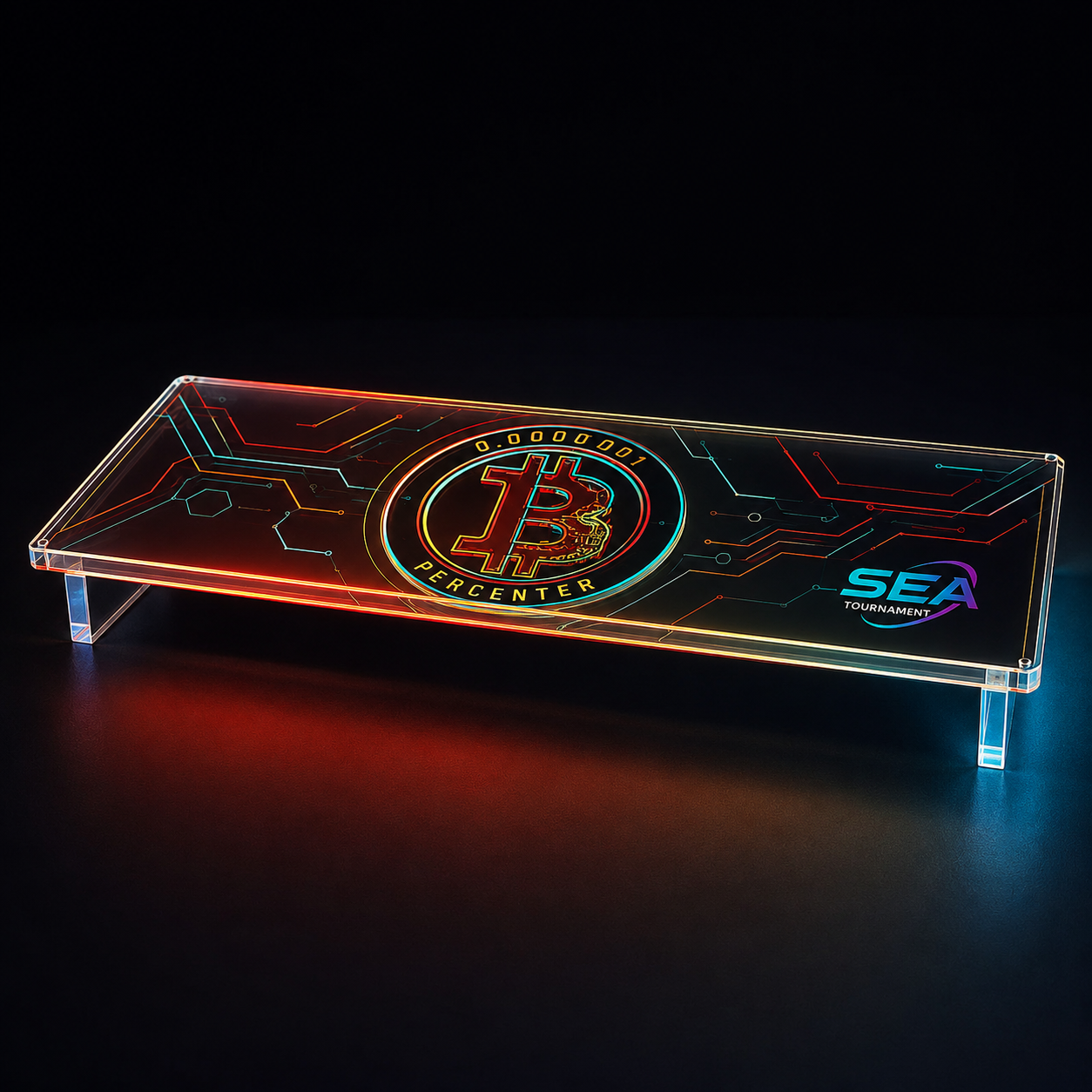 Custom Acrylic LED Desk Stand