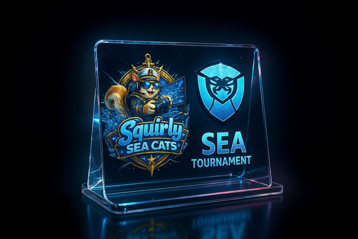 Custom Acrylic LED Desk Stand