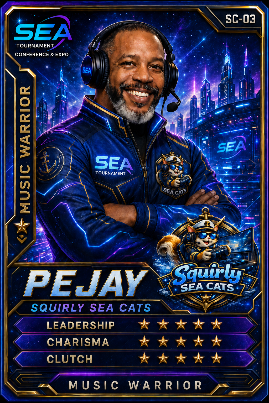 PeJay player card front